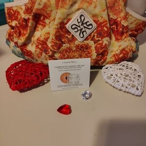 Vera Wang Floral Tote Bag with Charlotte Tilbury Lotion All Inclusive EUC